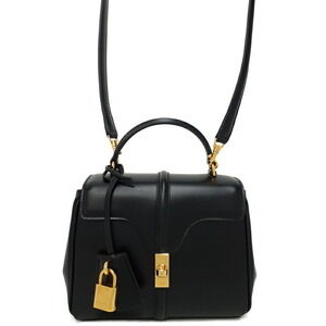 Celine 16 2way HandBag Shoulder Bag satinated calfskin